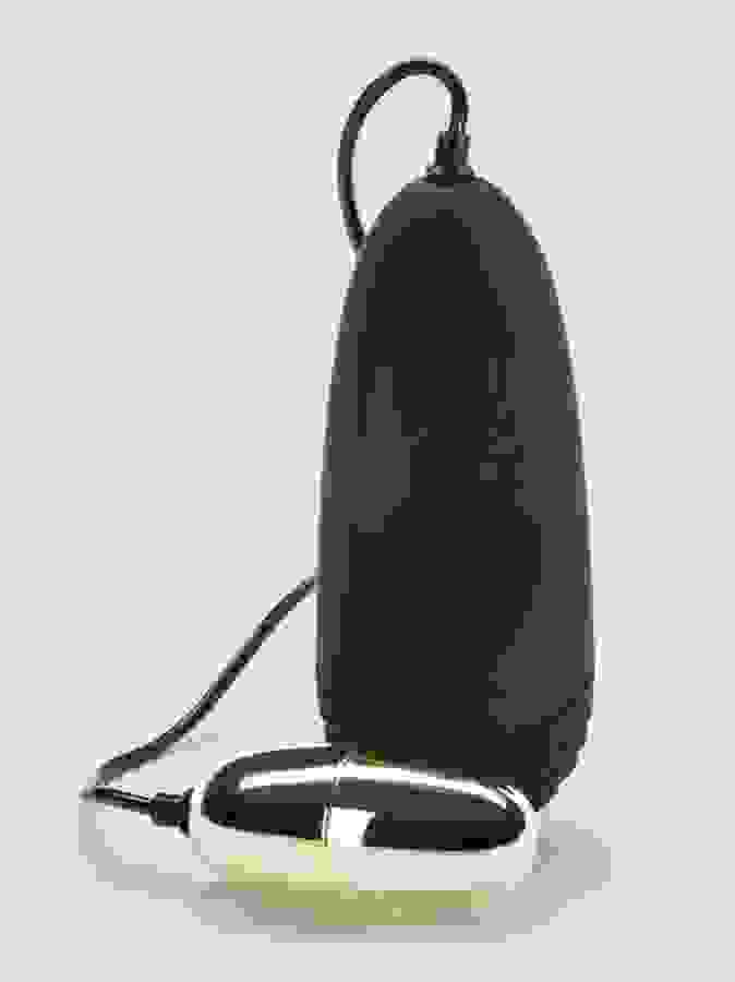 Lovehoney Power Play 7 Function Love Egg Vibrator, Black, hi-res